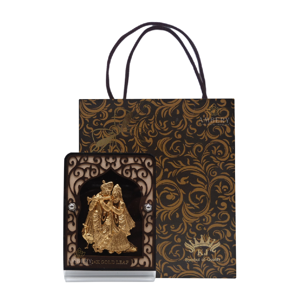Radhekrishna 24k Gold Leaf Frame