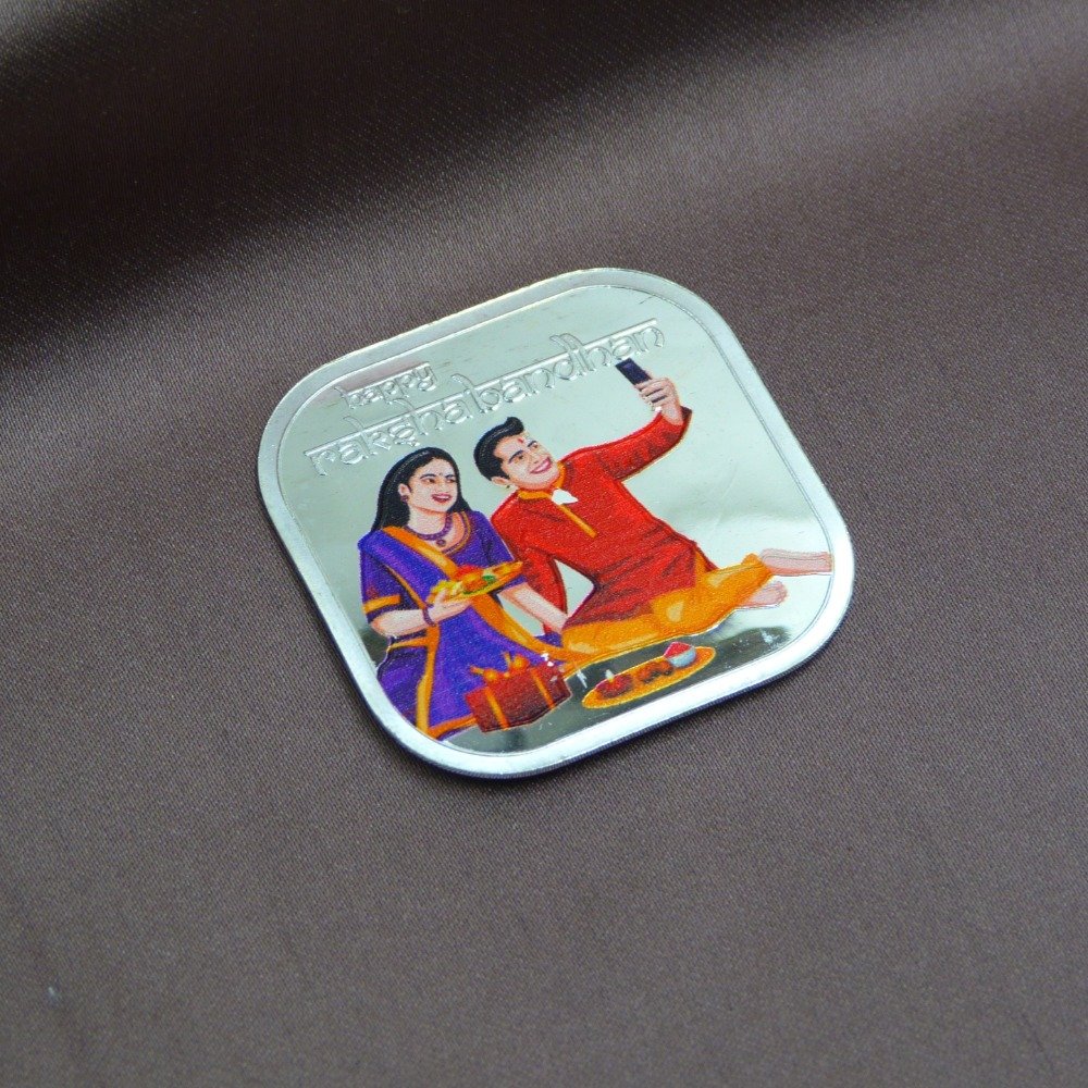 Rakhi Gift Pure Silver Coin