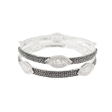 Oxidised 925 Silver Bangles