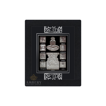 Navkar Mantra Silver Foil Frame