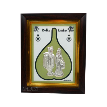 Radhekrishna Silver Leaf Frame