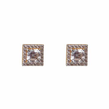 Squre CZ Solitaire Tops 22k Gold