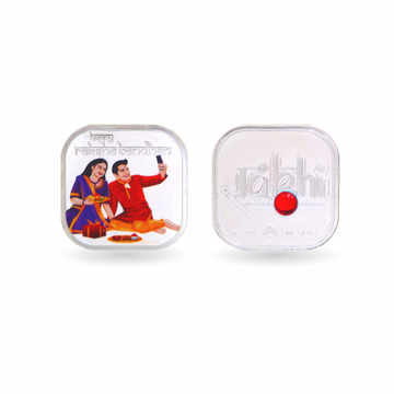 Rakhi Gift Pure Silver Coin