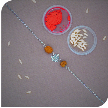 Ganesh rudrax chain rakhi