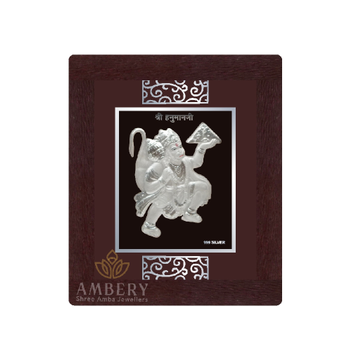 Hanumanji Silver Leaf Frame