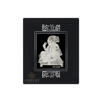Swaminarayan Silver Foil Frame