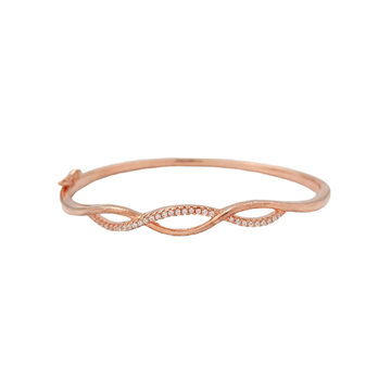 Deep Wave Rose 925 Silver Bracelet