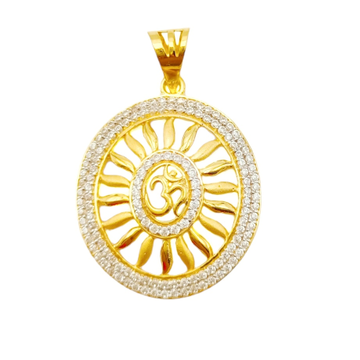 22k 916 Om Gold Pendant
