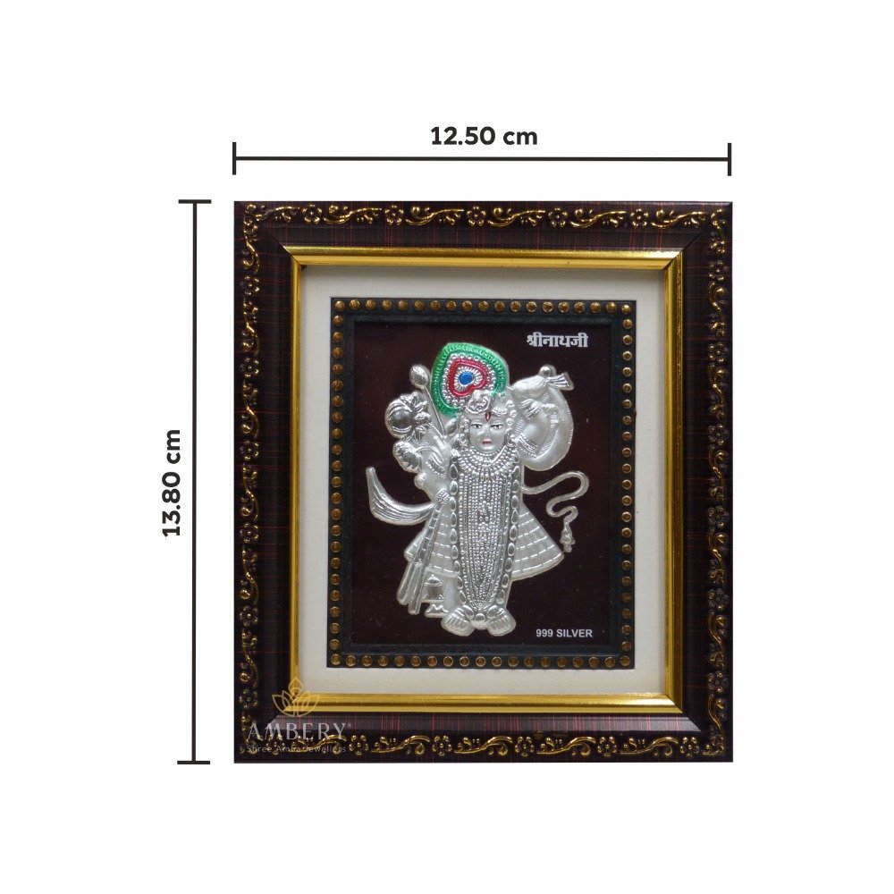 Shreenathji 999 Silver Foil Frame