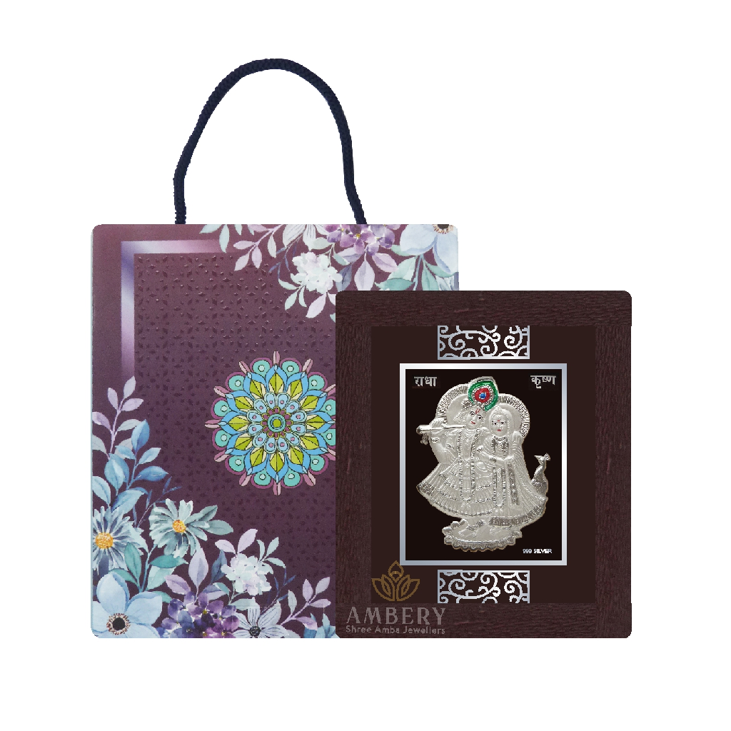Radhekrishna Silver Frame