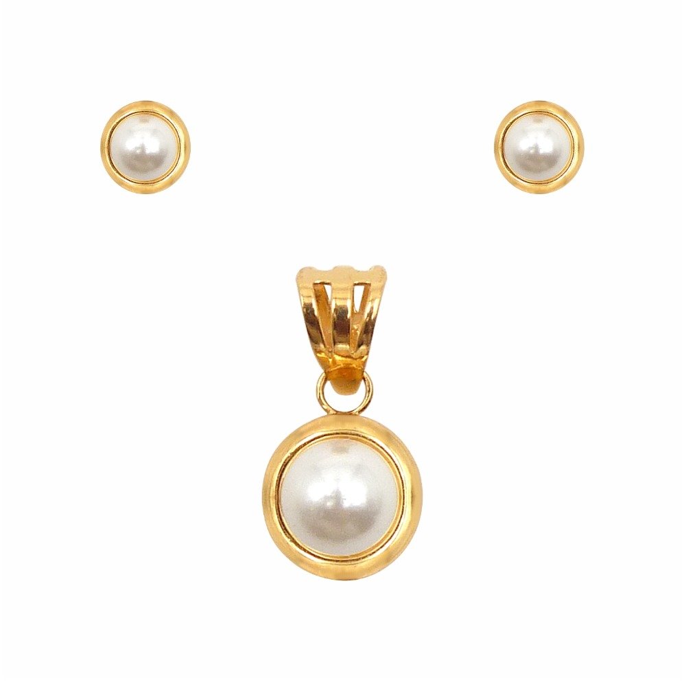 Fancy Pearl Pendant Set