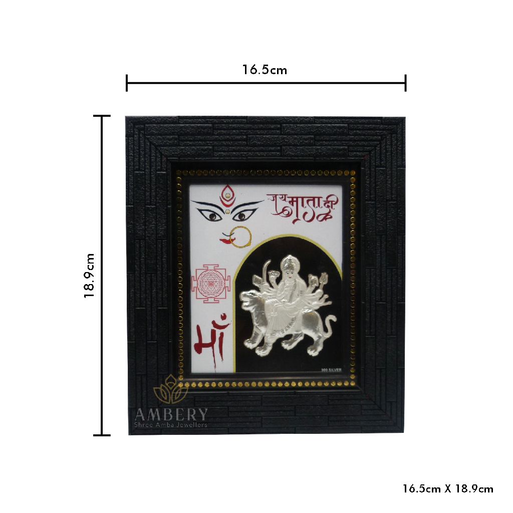 Ambe ma silver foil frame