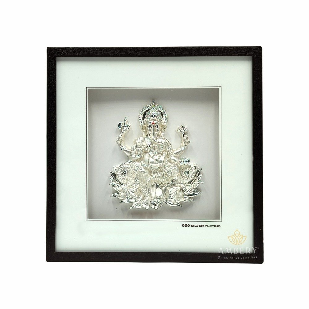 Ganesha 999 Silver Coated Frame