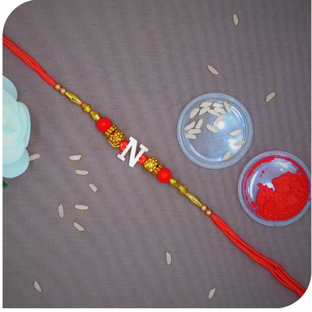 ' N ' Alphabet 925 Silver Rakhi