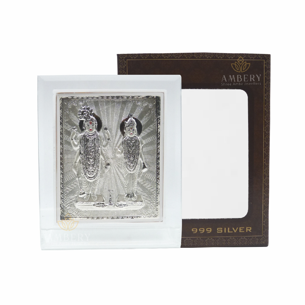 Visnulakshmi Silver Foil Frame