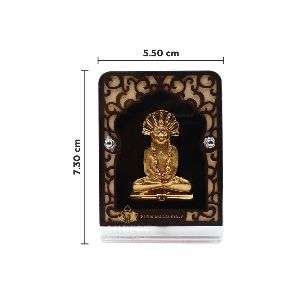 Parshvanatha 24k gold foil frame