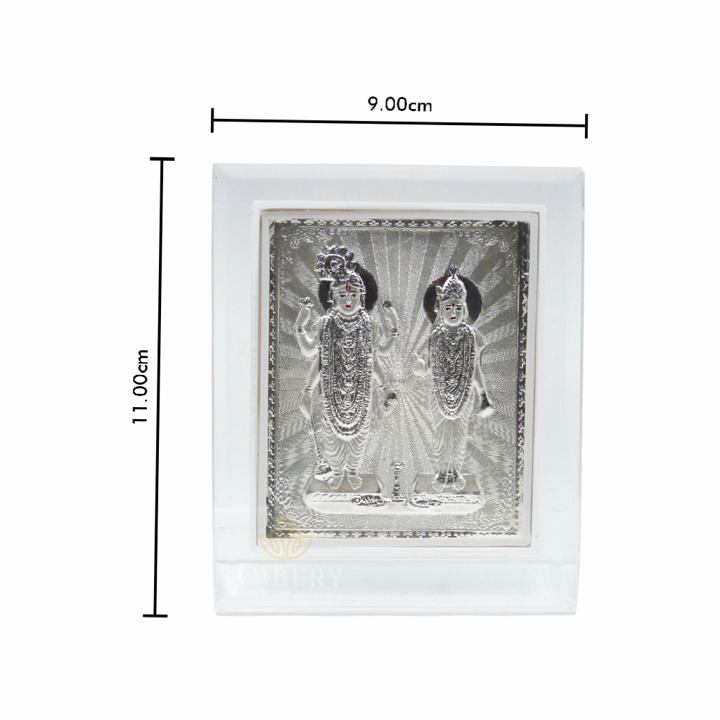 Visnulakshmi Silver Foil Frame