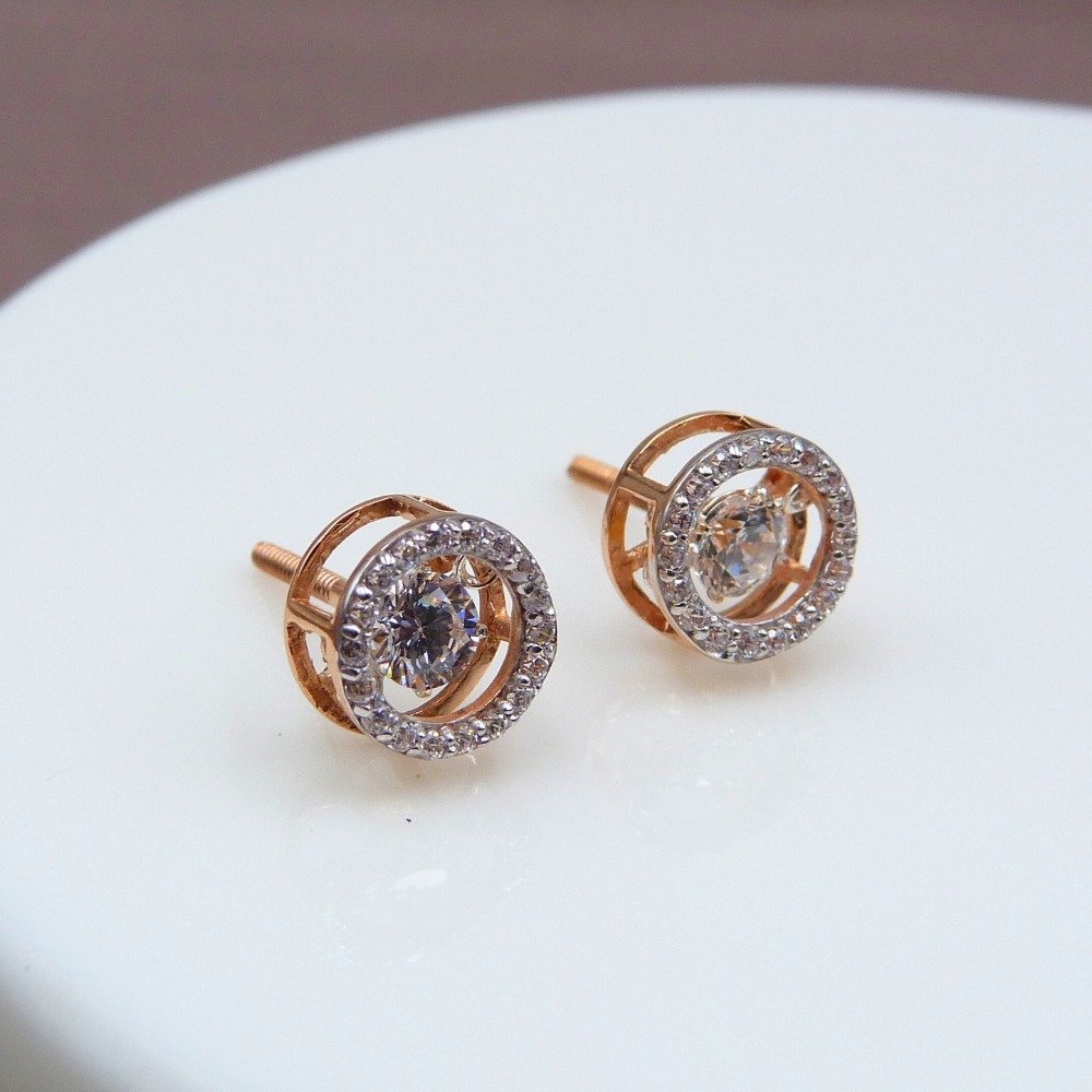 Dancing diamond 18k rose gold tops