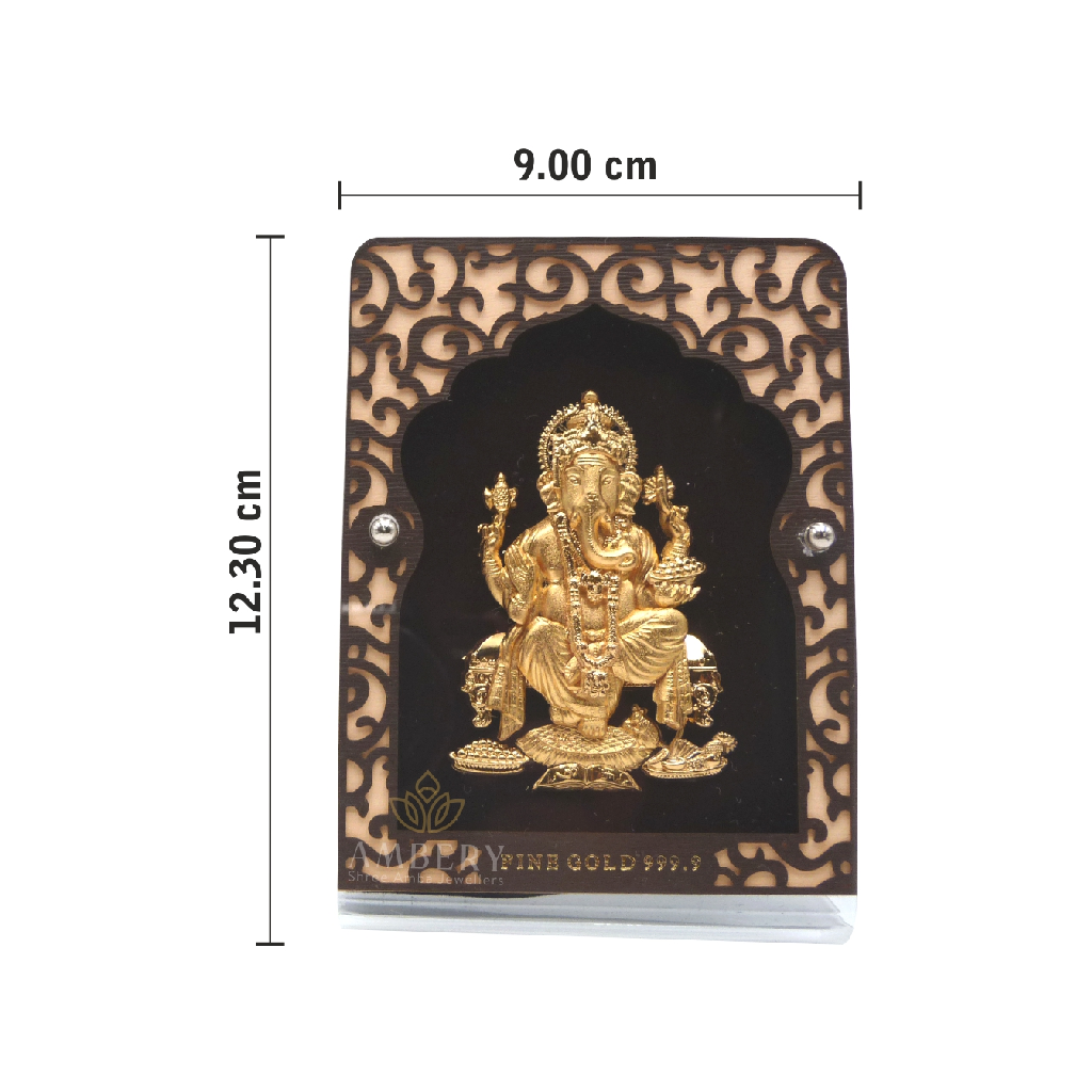 Ganpati 24k Gold Leaf Frame