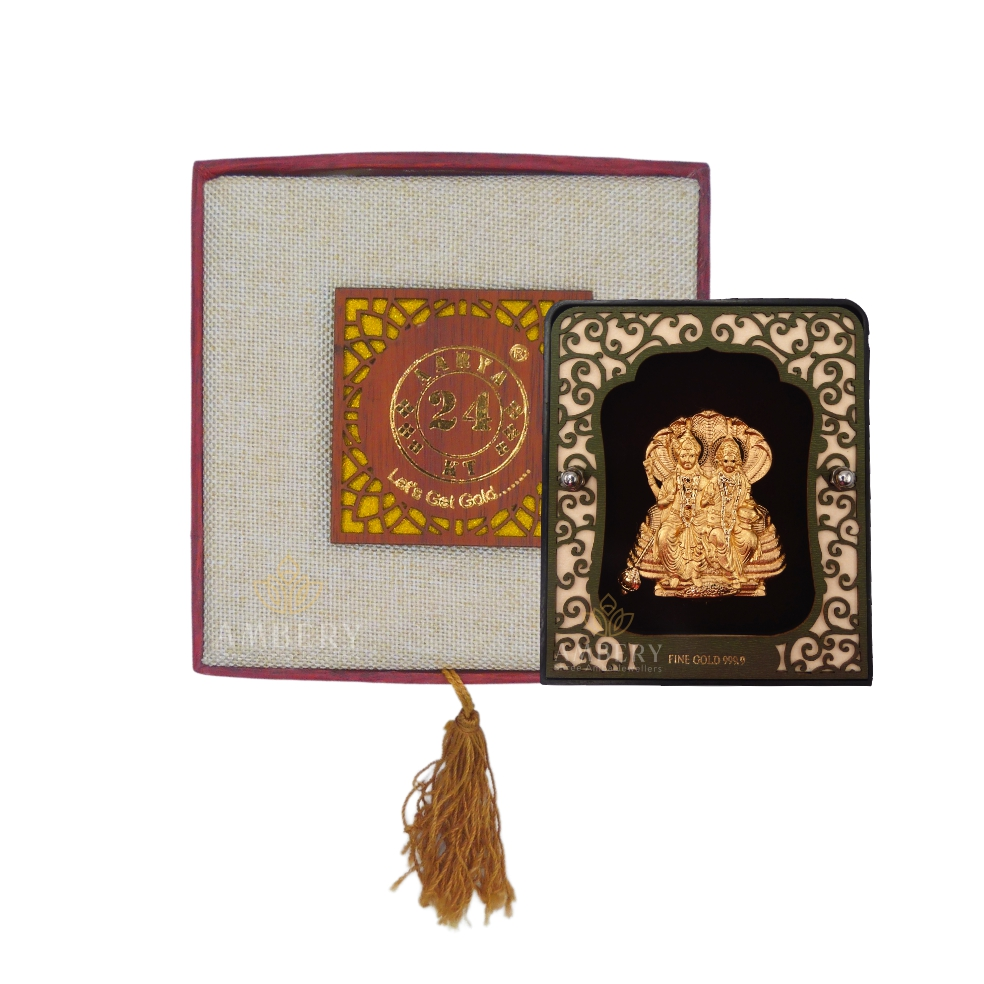VisnuLaxmi 24k Gold Leaf Frame