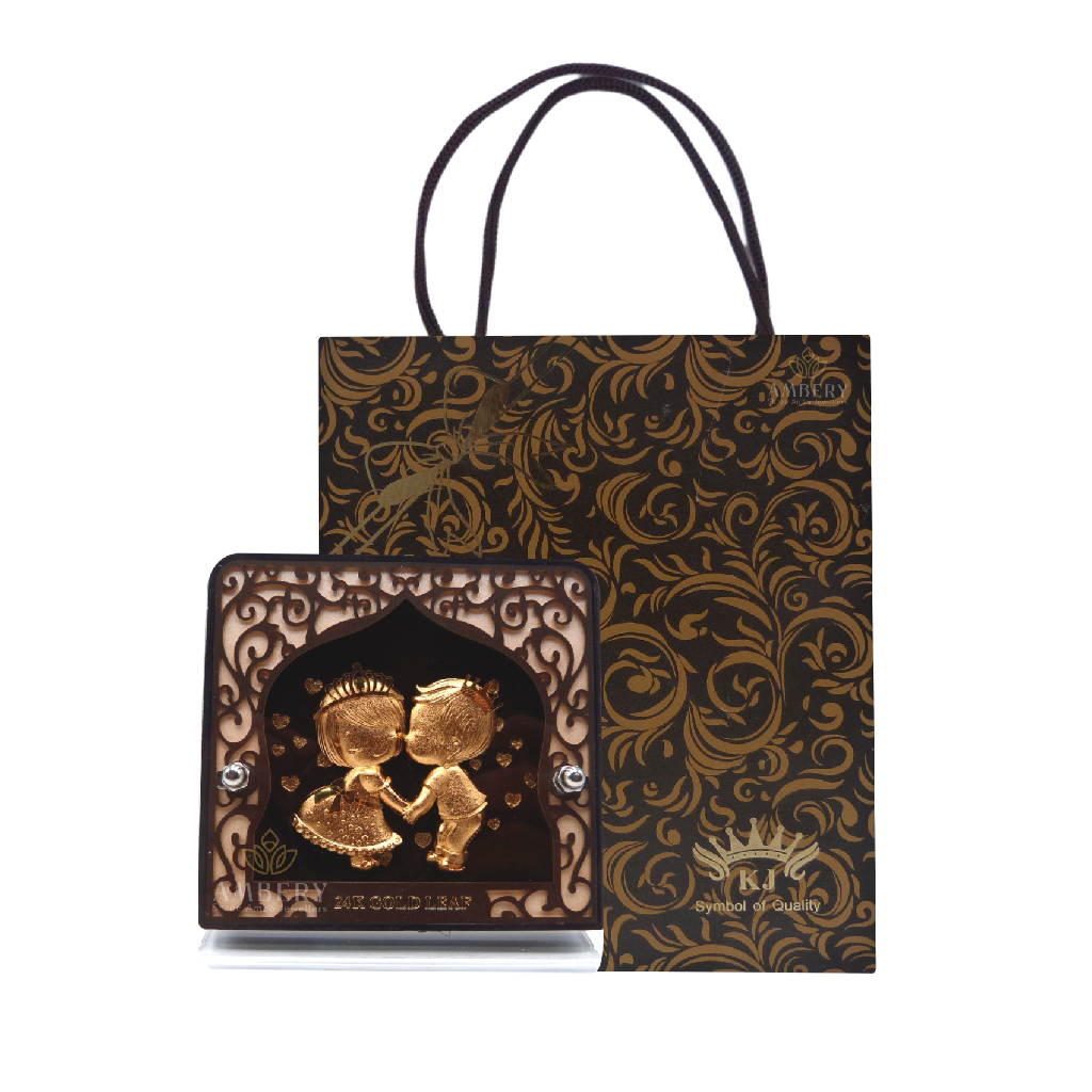 Sweet Couple 24k Gold Foil Frame