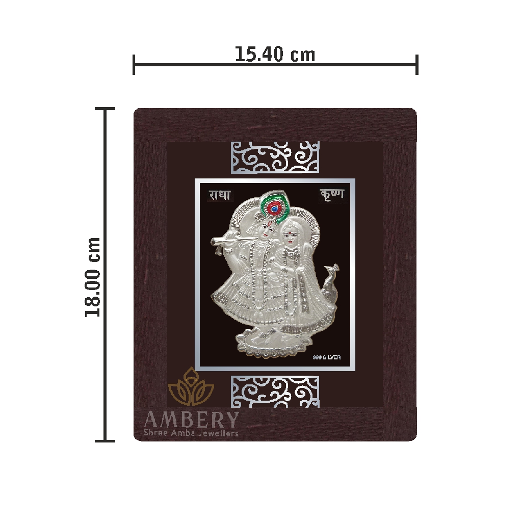 Radhekrishna Silver Frame