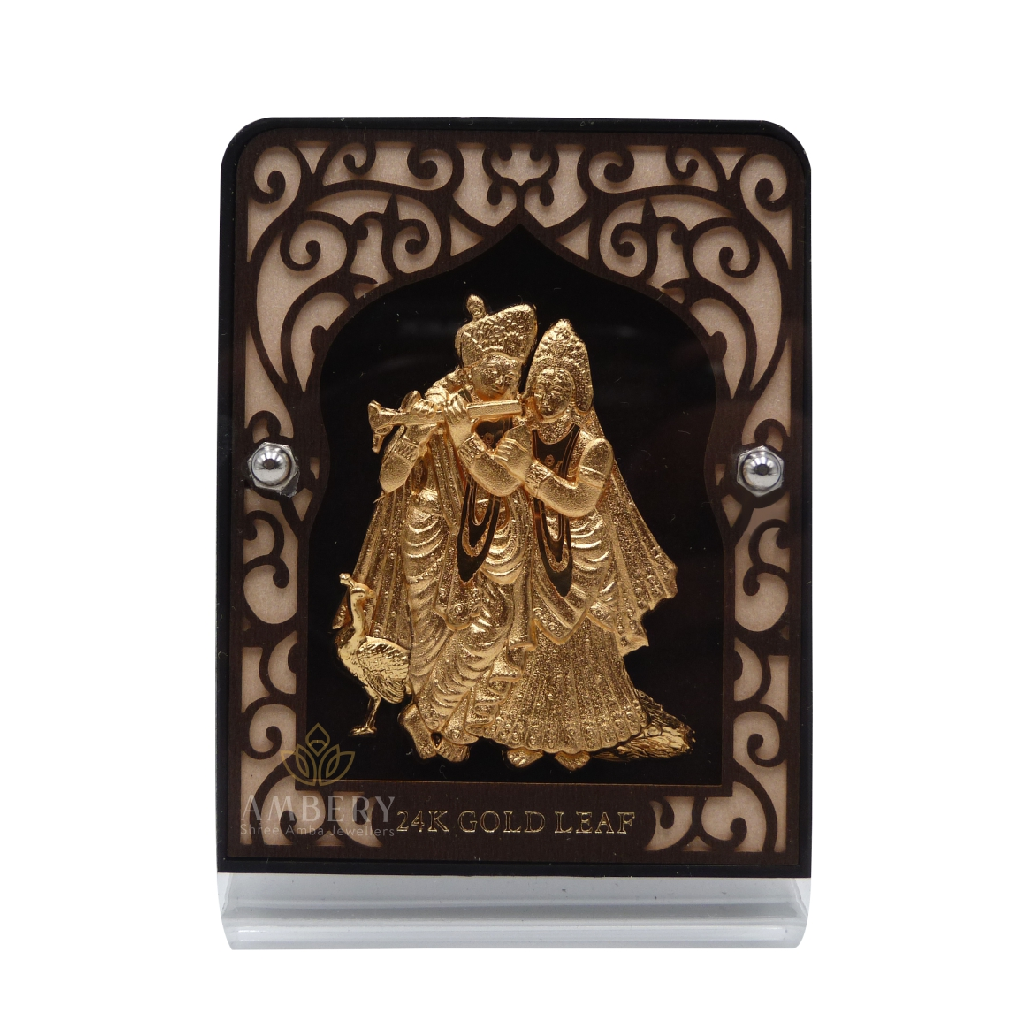 Radhekrishna 24k Gold Leaf Frame