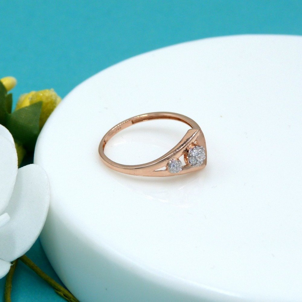 Unique 18k Rose Gold Lady Ring