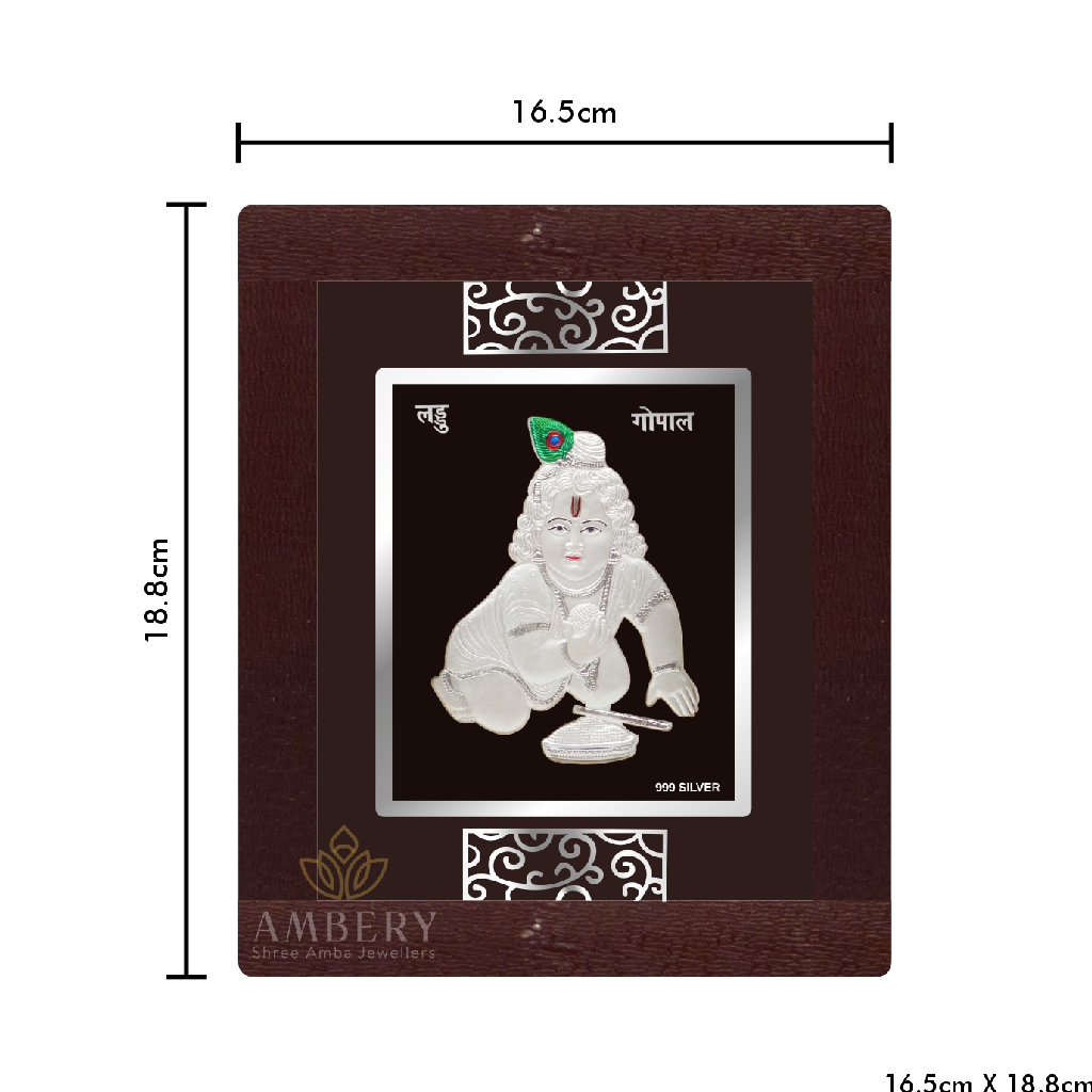 Balgopal Silver Foil Frame
