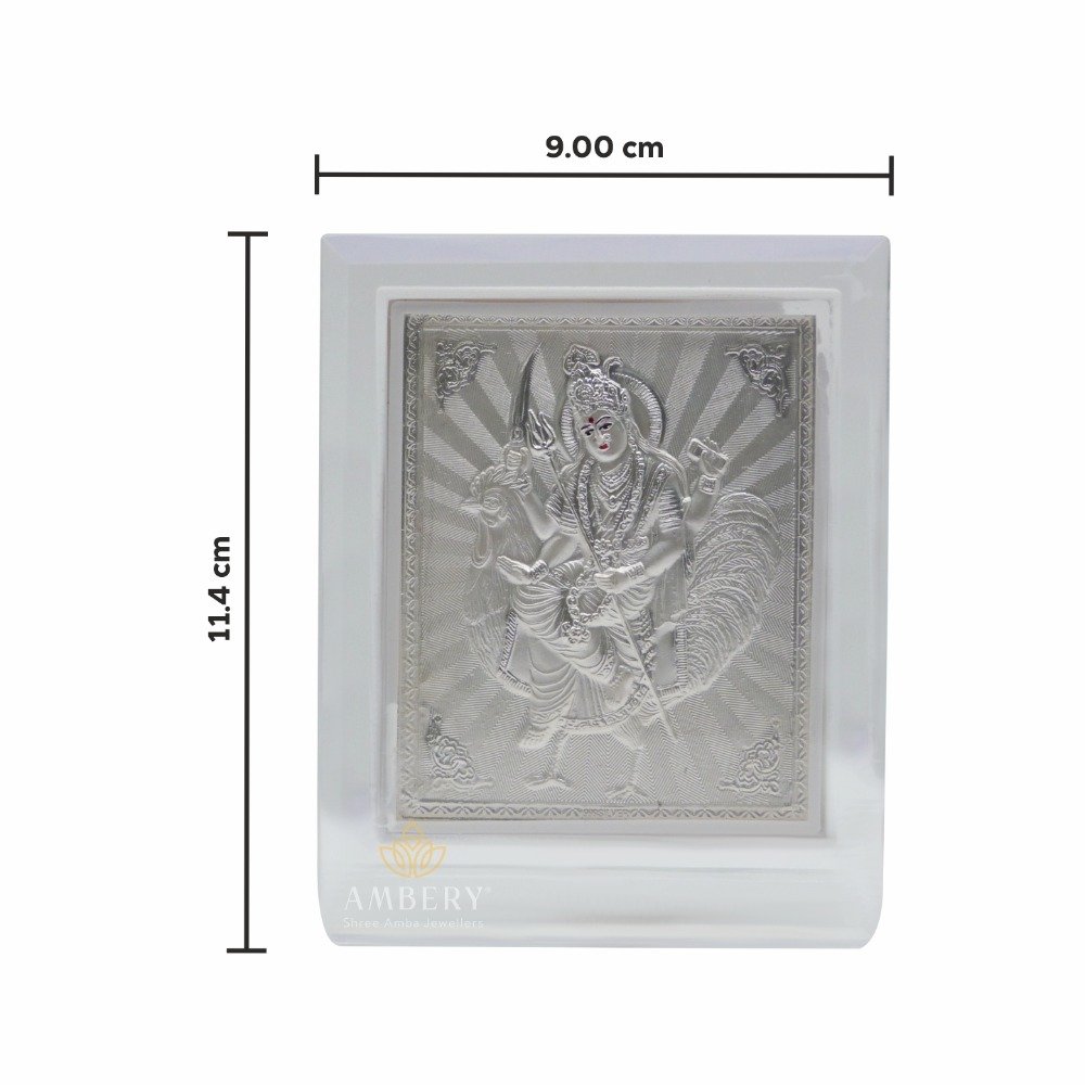 Bahuchar Maa 999 Silver Foil Frame