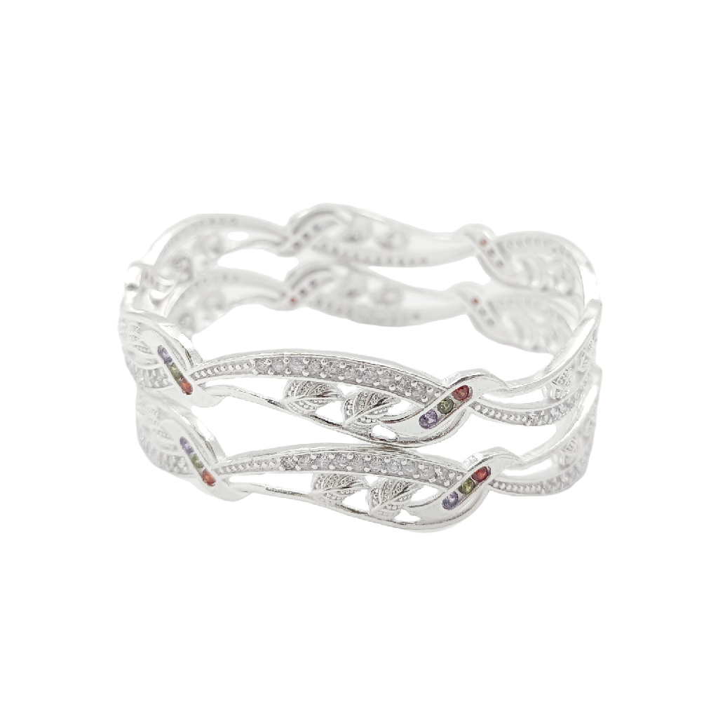 Leafs 925 Silver Bangle