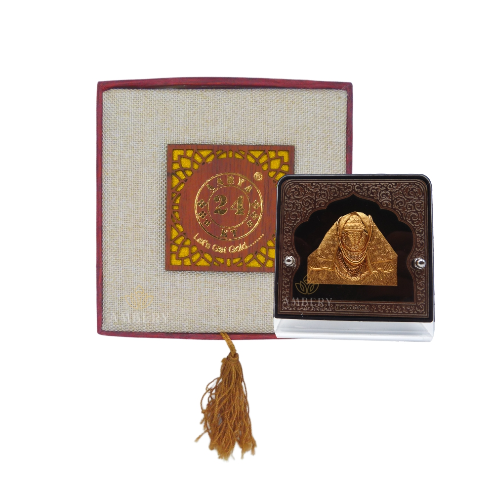 Ashapura Ma 24k Gold Leaf Frame