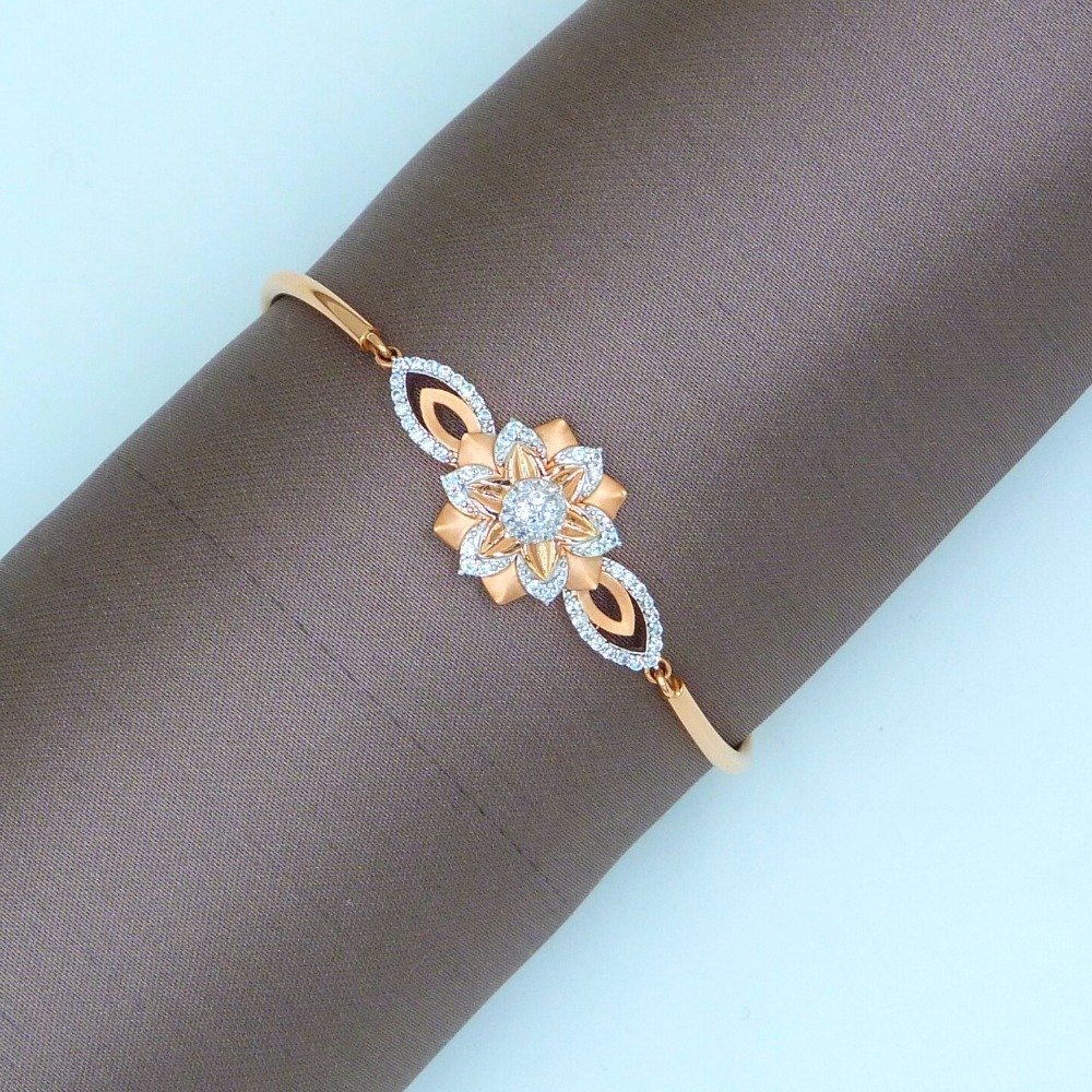 Flower 18k rose gold lady bracelet
