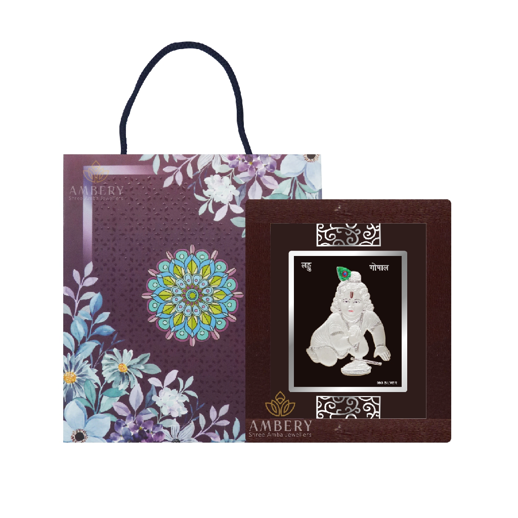Balgopal Silver Foil Frame
