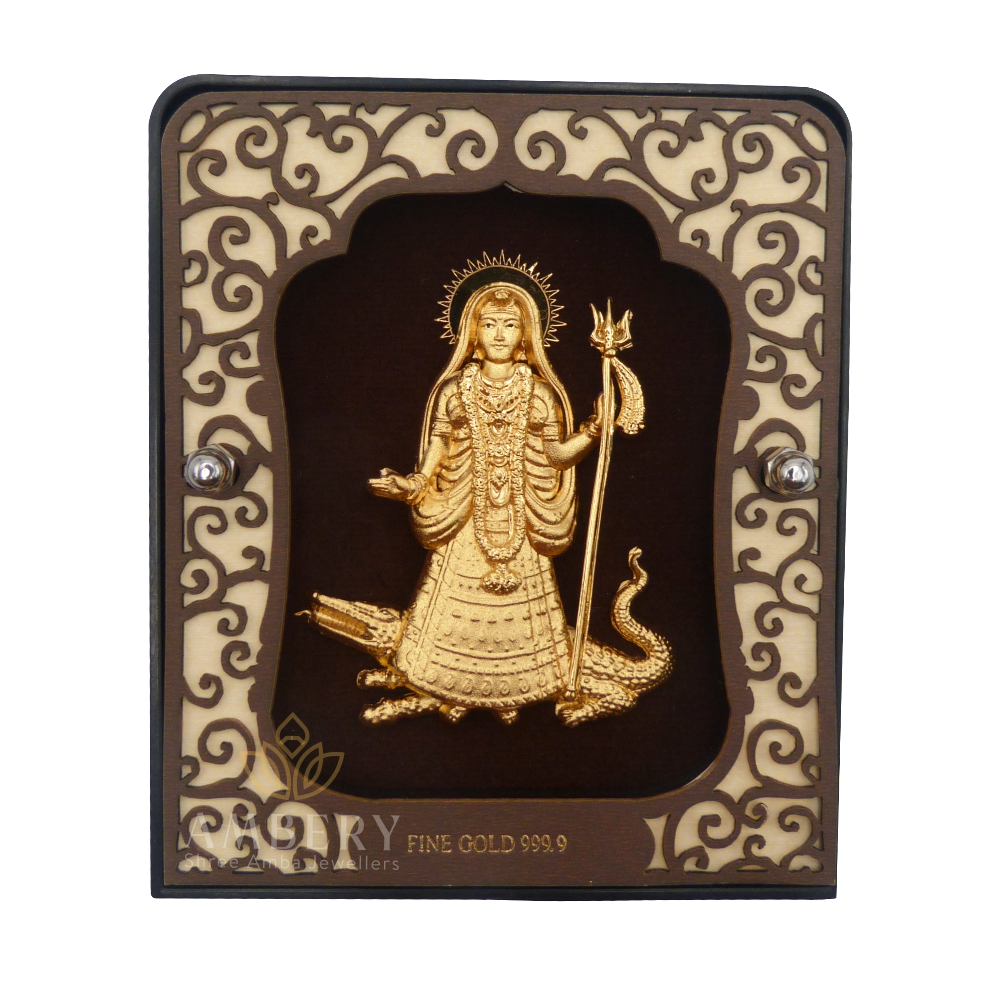 Khodiyar Ma 24k Gold Leaf Frame