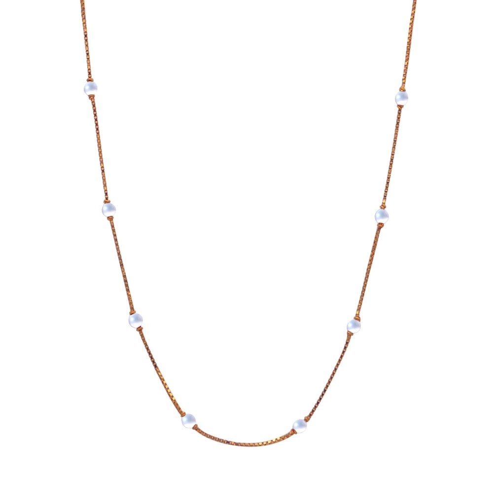 Little  pearl 22k Gold chain