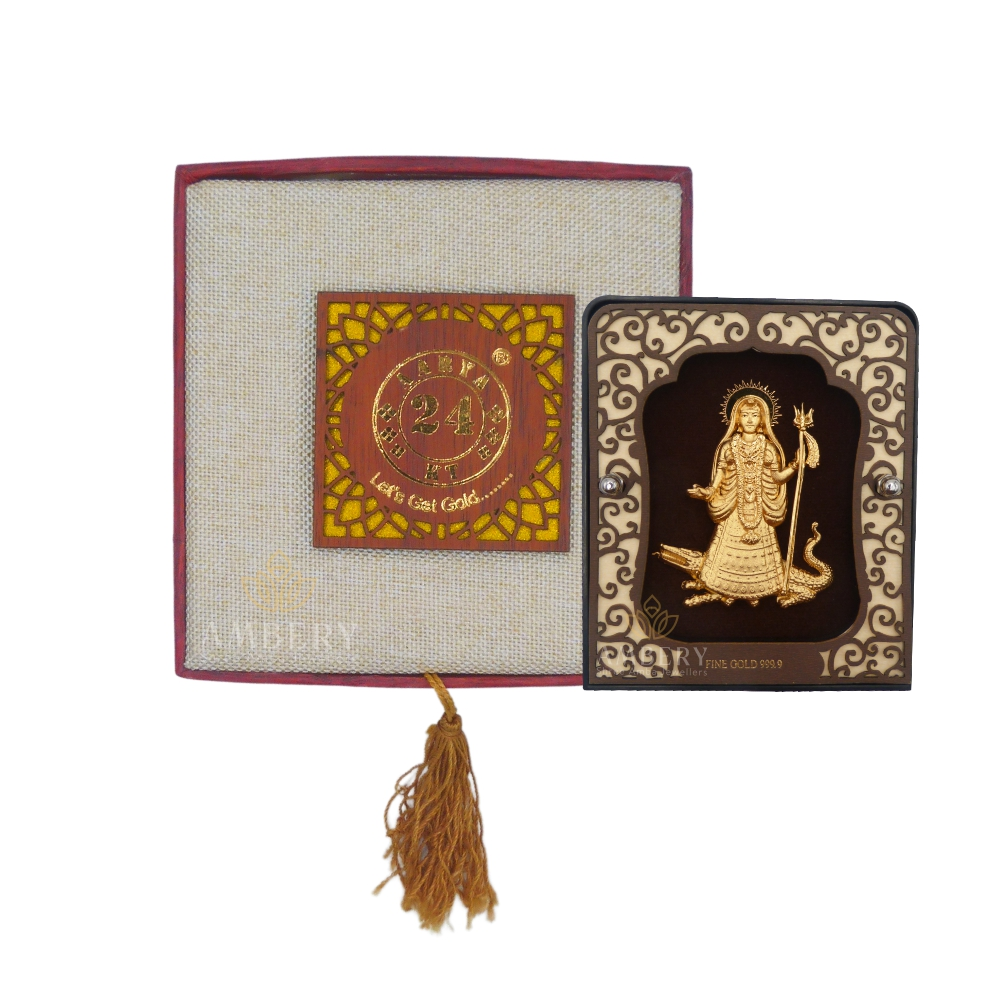 Khodiyar Ma 24k Gold Leaf Frame