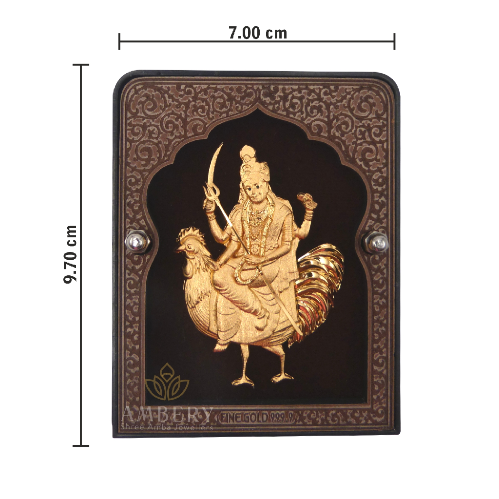 Bahuchraji 24k Gold Leaf Frame