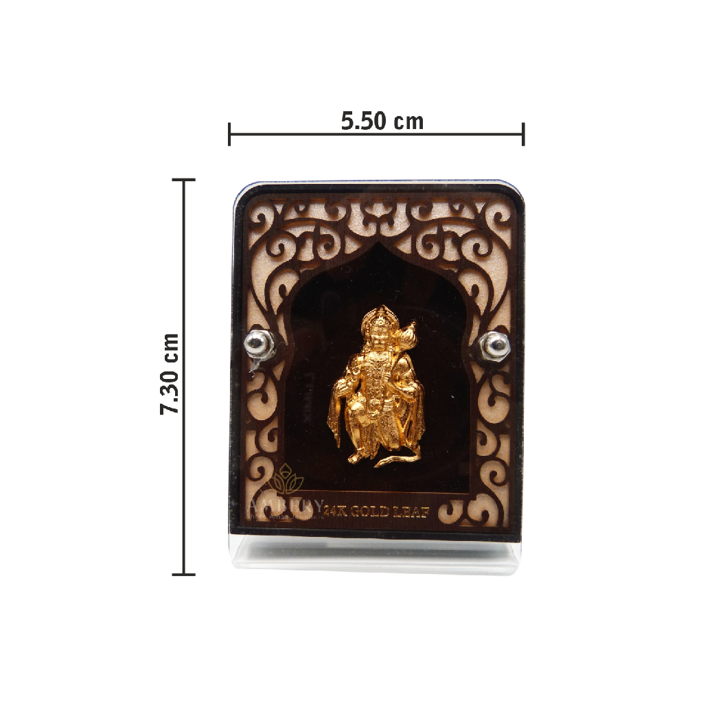 Bajrangbali 24k Gold Foil Frame