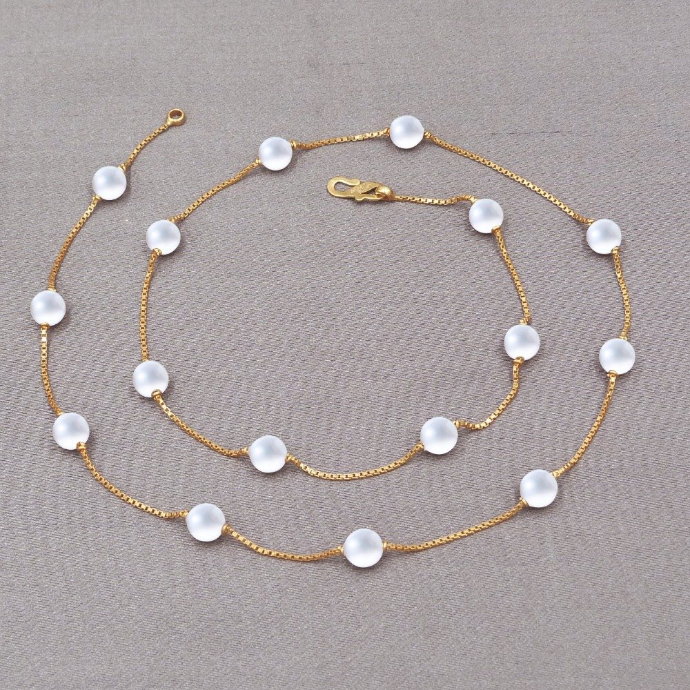 22k gold Pearl Chain