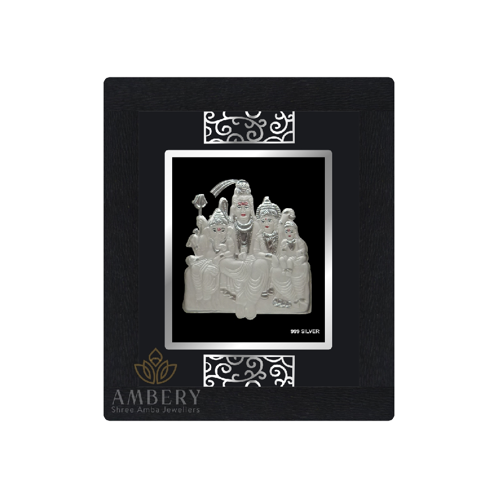 Shivparivar Silver Foil Frame