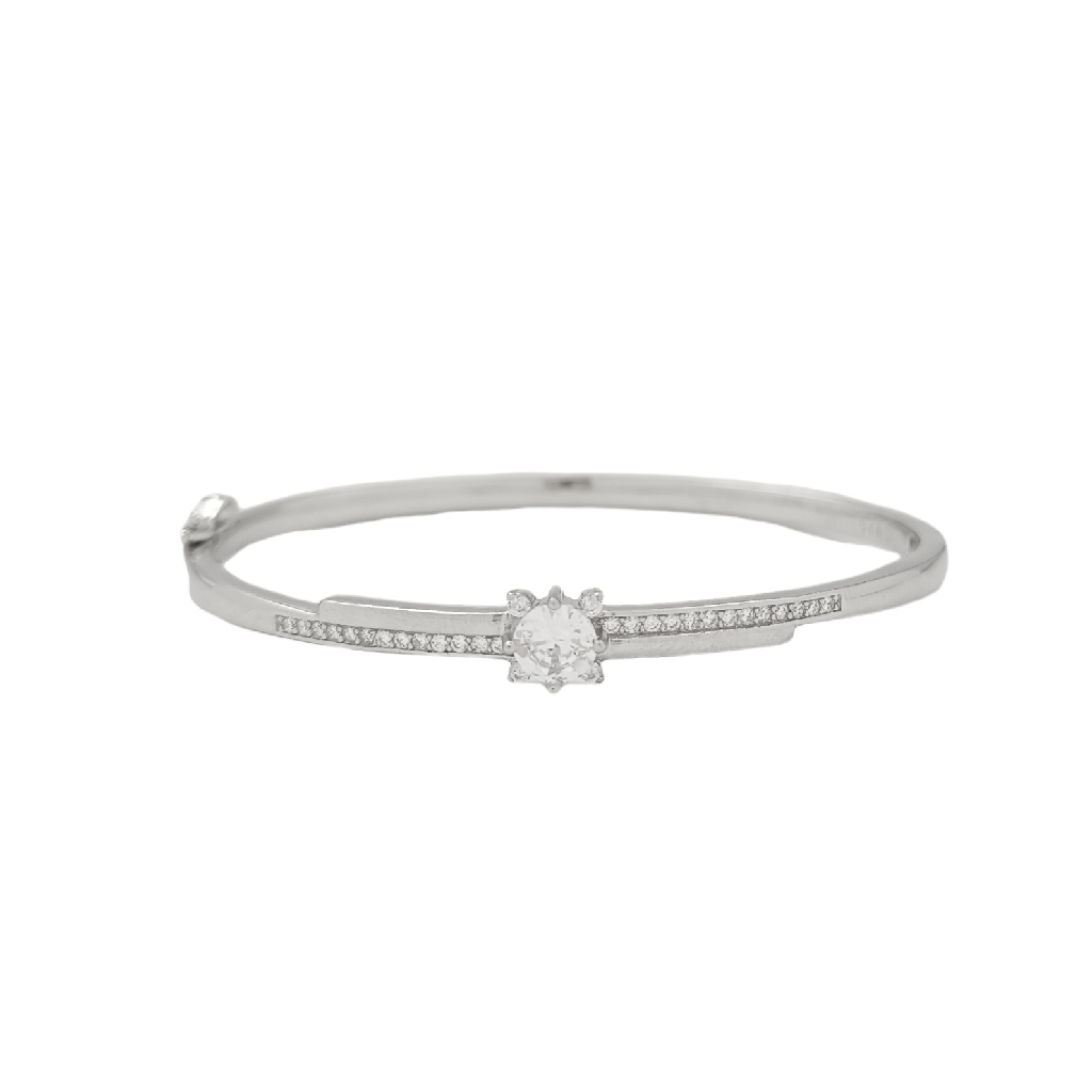 Solitaire With CZ 925 Silver Bracelet