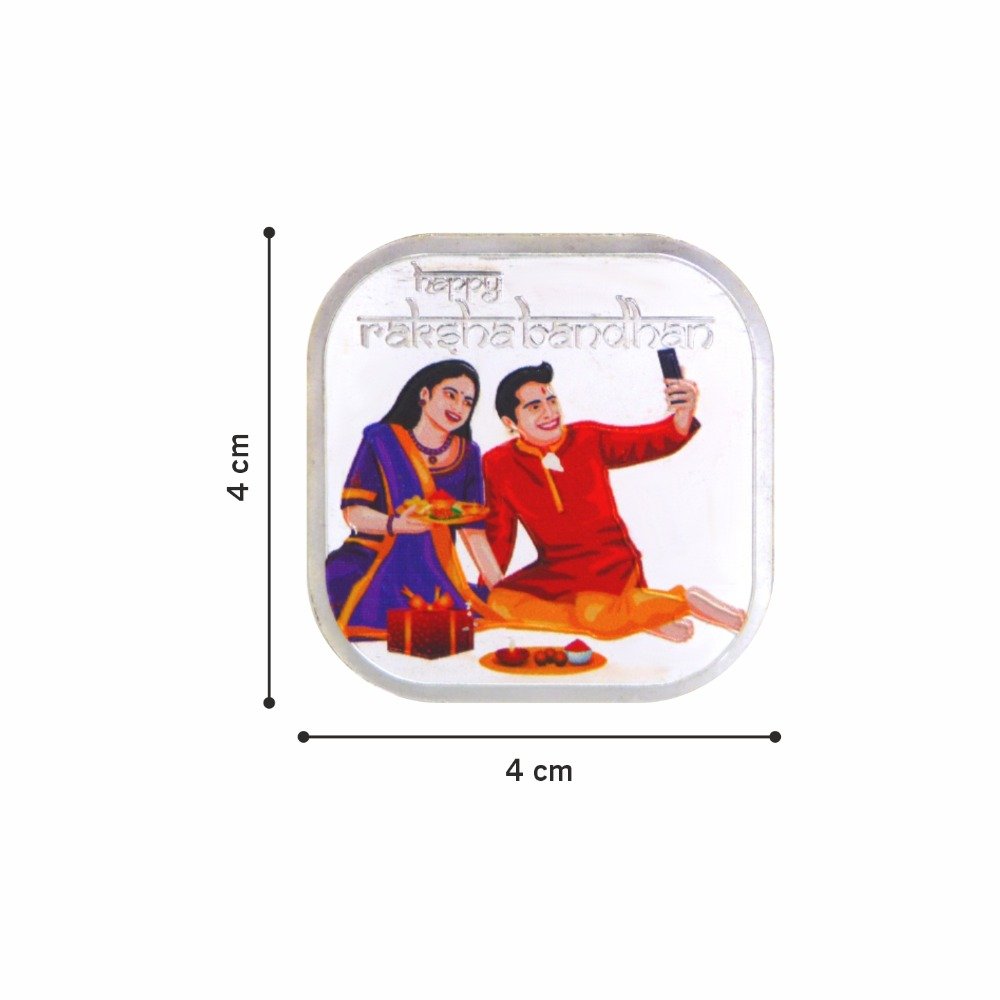 Rakhi Gift Pure Silver Coin