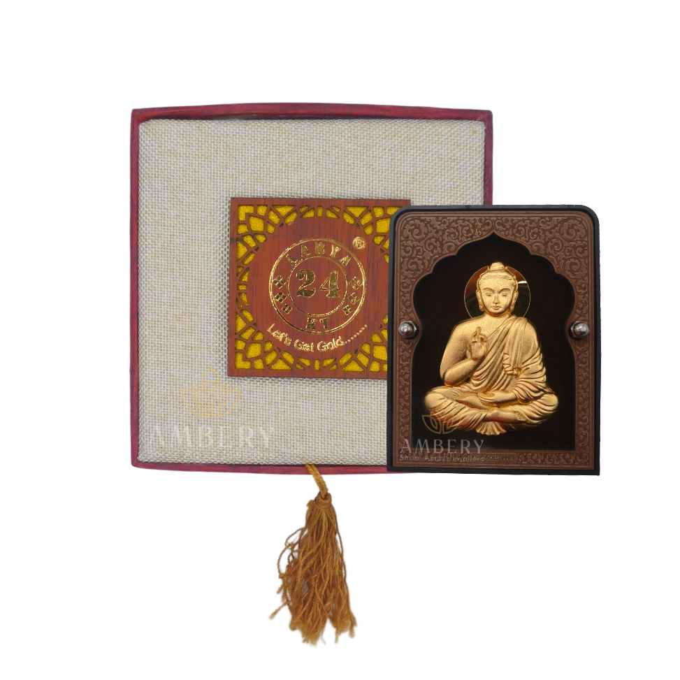 Buddha 24k Gold Leaf Frame