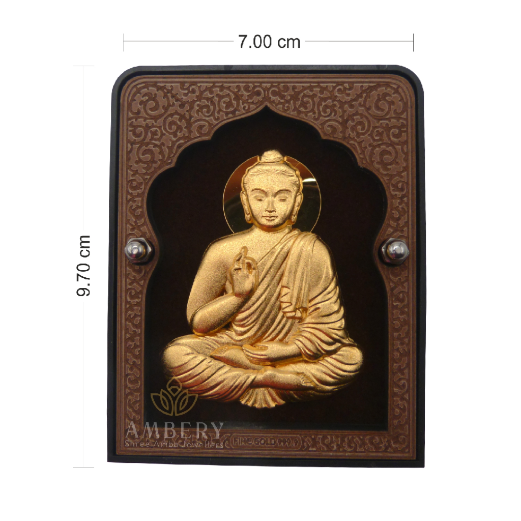 Buddha 24k Gold Leaf Frame