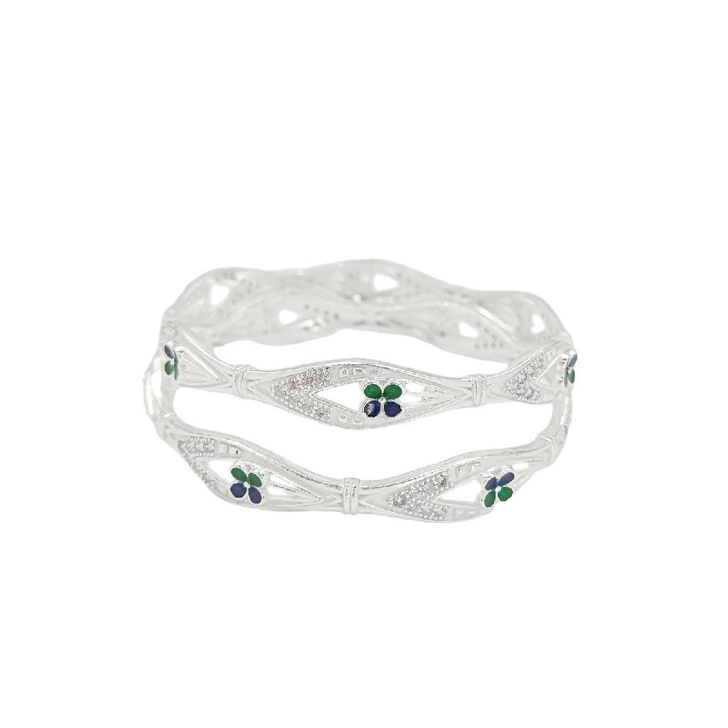 Enemled Flowy 925 Silver Bangle
