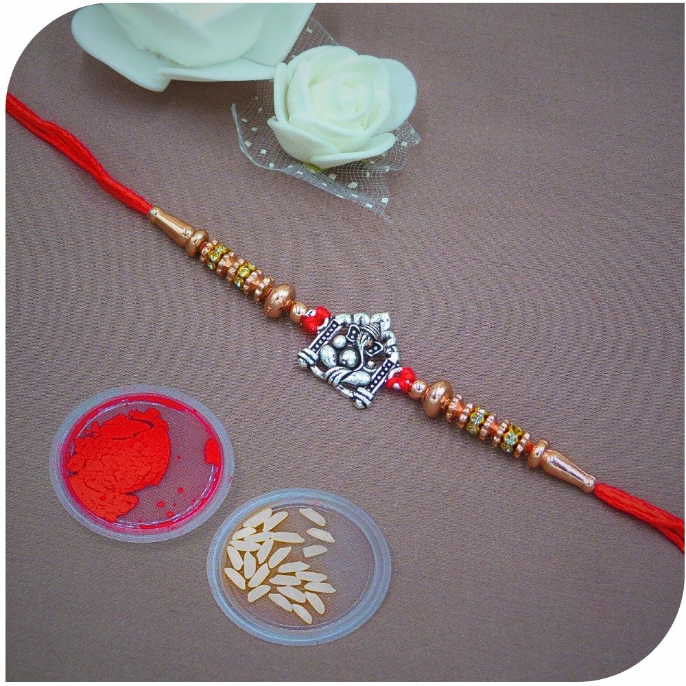 Ganesha Oxo 925 Silver Rakhi